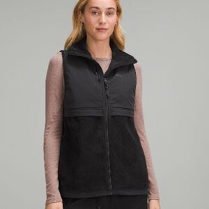 Women's Black Fleece Vest